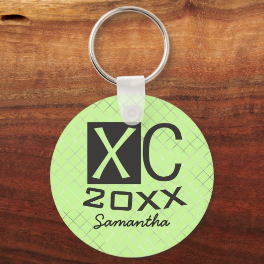Personalisierter XC-Cross-Country-Schlüsselanhänge Schlüsselanhänger (Vorderseite)