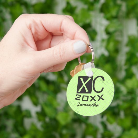 Personalisierter XC-Cross-Country-Schlüsselanhänge Schlüsselanhänger (Hand)