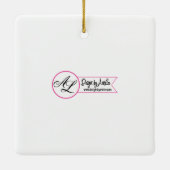 Personalisierter XMAS Ornament Baby Pink Cosmos au (Rückseite)