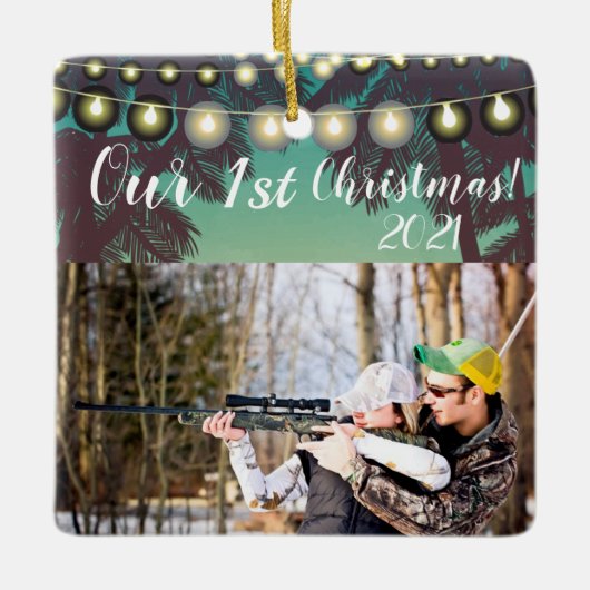 Personalisierter XMAS Ornament Beach Sonnenunterga (Vorderseite)