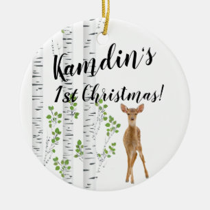 Personalisierter XMAS Ornament Deer Doe Buck Fores