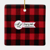 Personalisierter XMAS Ornament Lavendel Hibiskus a (Rückseite)