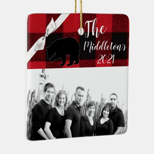 Personalisierter XMAS Ornament Roter Buffalo Karie (Rechts)