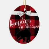 Personalisierter XMAS Ornament Roter Buffalo Karie (Rechts)