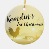 Personalisierter XMAS Ornament Sonniger Morgen Far (Vorne)