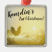 Personalisierter XMAS Ornament Sonniger Morgen Far (Vorne)