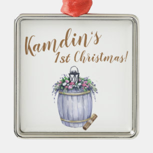 Personalisierter XMAS-Schmuck Sommer-Landhochzeit Ornament Aus Metall