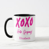 Personalisierter XOXO Hallo wunderbarer Valentinst Tasse (Links)