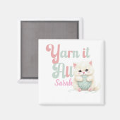 Personalisierter Yarn it All Magnet  (Vorderseite/Rückseite)