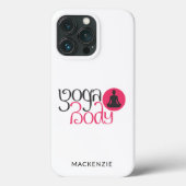 Personalisierter Yoga-Körper mit Yoga-Pose Grafik Case-Mate iPhone Hülle (Rückseite)