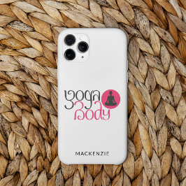 Personalisierter Yoga-Körper mit Yoga-Pose Grafik Case-Mate iPhone Hülle