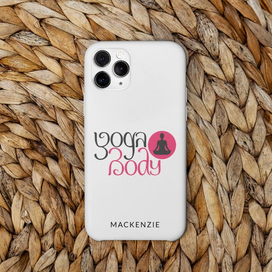 Personalisierter Yoga-Körper mit Yoga-Pose Grafik Case-Mate iPhone Hülle