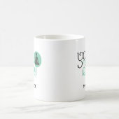 Personalisierter Yoga-Körper mit Yoga-Pose Grafisc Kaffeetasse (Mittel)