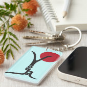 Personalisierter Yoga-Schlüsselanhänger Schlüsselanhänger (Vorderseite rechts)
