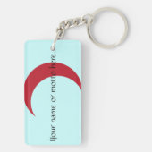 Personalisierter Yoga-Schlüsselanhänger Schlüsselanhänger (Rückseite)