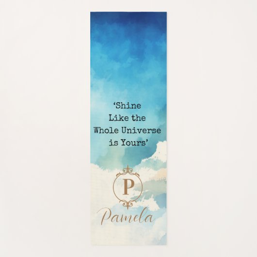 Personalisierter Yogamat, einzigartig Yogamatte (Vorderseite)