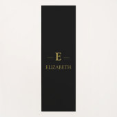 Personalisierter Yogamat mit Goldmonogramm Yogamatte (Vorderseite)