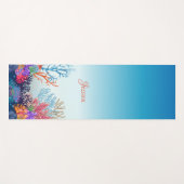 Personalisierter Yogamatsch mit Meeresgesicht. Yogamatte (Vorderseite (Horizontal))