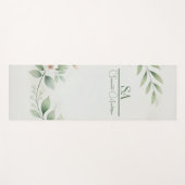 Personalisierter Yogamattel mit minimalistischer B Yogamatte (Vorderseite (Horizontal))