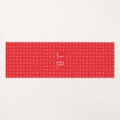 Personalisierter Yogamattel mit Monogramm und Rune Yogamatte (Vorderseite (Horizontal))