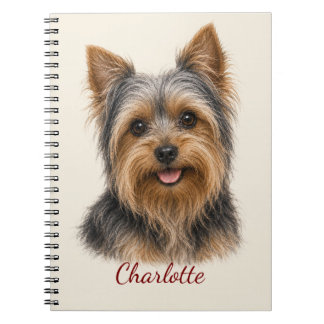 Personalisierter Yorkshire Terrier mit individuell Notizblock