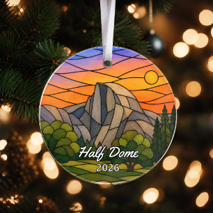 Personalisierter Yosemite Half Dome Acryl-Schmuck, Ornament