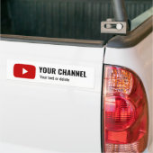 Personalisierter Youtube-Kanalname Autoaufkleber (Auf Lkw)