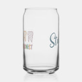 Personalisierter Zahnarzt Leopard Dosenglas (Links)