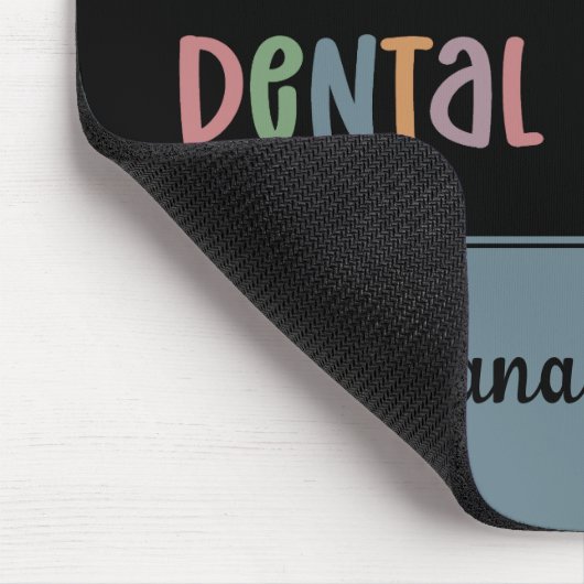 Personalisierter Zahnarzt Leopard Mousepad (Ecke)