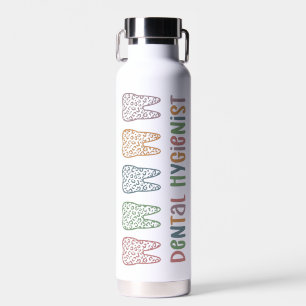 Personalisierter Zahnarzt Leopard Trinkflasche