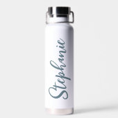 Personalisierter Zahnarzt Leopard Trinkflasche (Rückseite)