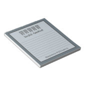 Personalisierter Zahnarztassistent | Assistenzarzt Notizblock (angewinkelt)