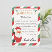 Personalisierter Zauberbrief vom Weihnachtsmann Einladung (Stehend Vorderseite)