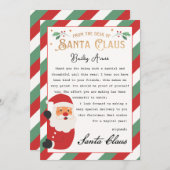 Personalisierter Zauberbrief vom Weihnachtsmann Einladung (Vorne/Hinten)