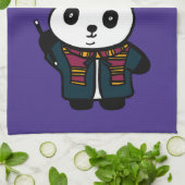 Personalisierter Zauberer Pandy der Panda Küchentuch (Gefaltet)