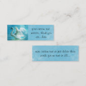 Personalisierter Zauberschwan während der Sommerdu Mini Visitenkarte (Vorne/Hinten)