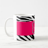 Personalisierter Zebra-Kaffee-Tasse Kaffeetasse (Links)