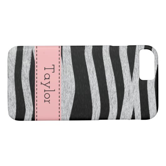 Personalisierter Zebra-Muster iPhone-Fall Case-Mate iPhone Hülle (Rückseite (Horizontal))