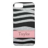 Personalisierter Zebra-Muster iPhone-Fall Case-Mate iPhone Hülle (Rückseite)