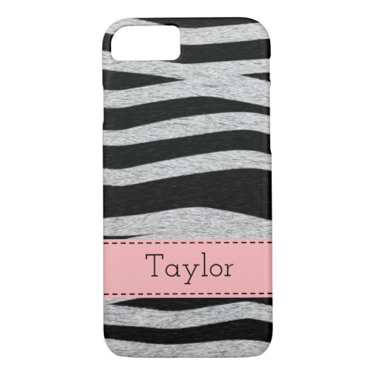 Personalisierter Zebra-Muster iPhone-Fall Case-Mate iPhone Hülle (Rückseite)