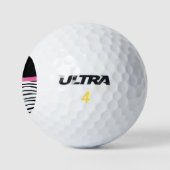 Personalisierter Zebra-Streifen Golfball (Logo)