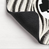 Personalisierter Zebra Stripe-Mauspad Mousepad (Ecke)