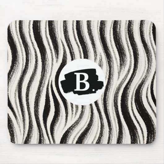 Personalisierter Zebra Stripe-Mauspad Mousepad (Vorne)
