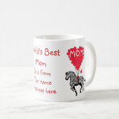 Personalisierter Zebra-Tag Kaffeetasse (VorderseiteRechts)