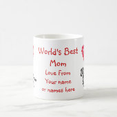 Personalisierter Zebra-Tag Kaffeetasse (Mittel)