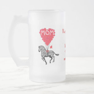 Personalisierter Zebra-Tag Mattglas Bierglas
