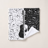 Personalisierter zeitgenössischer Gitarrenentwurf Badhandtuch Set (Waschlappen)