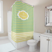 Personalisierter Zickzack Streifenduschvorhang Duschvorhang (Beispiel)