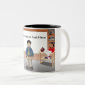 Personalisierter Zimmermann, Handyman - Männlicher Zweifarbige Tasse (VorderseiteRechts)