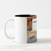 Personalisierter Zimmermann, Handyman - Männlicher Zweifarbige Tasse (Links)